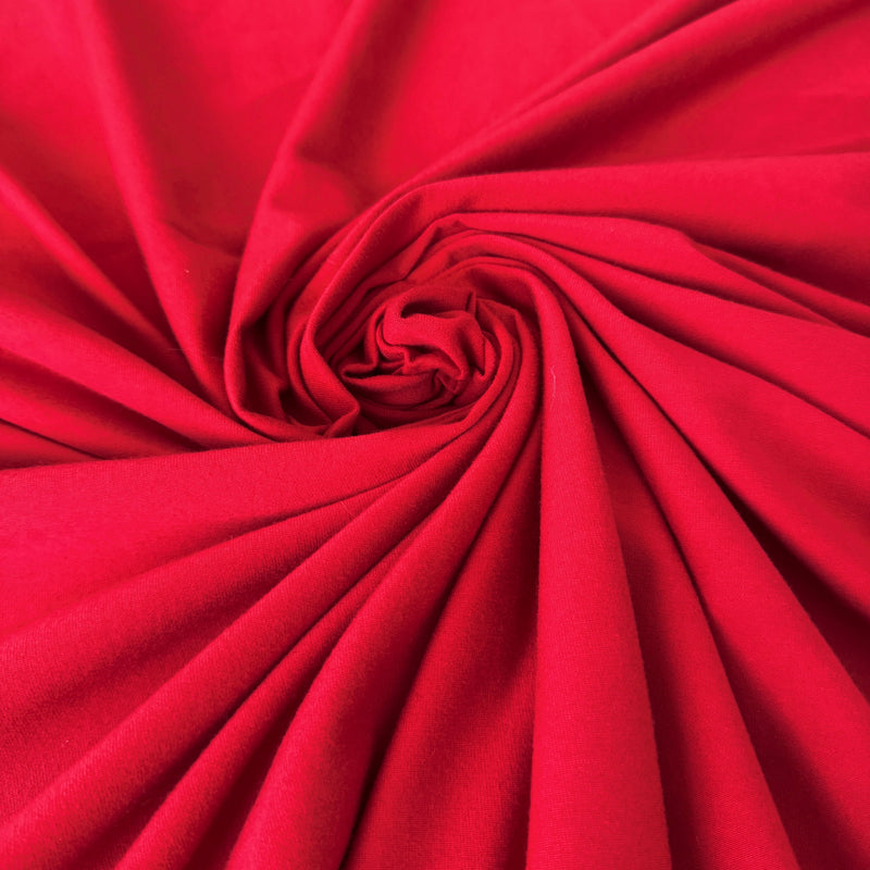Stretch Cotton Jersey Knit Red