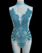 Turquoise Rhinestone Bodice Applique
