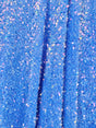 Stretch Sequin on Velvet Baby Blue