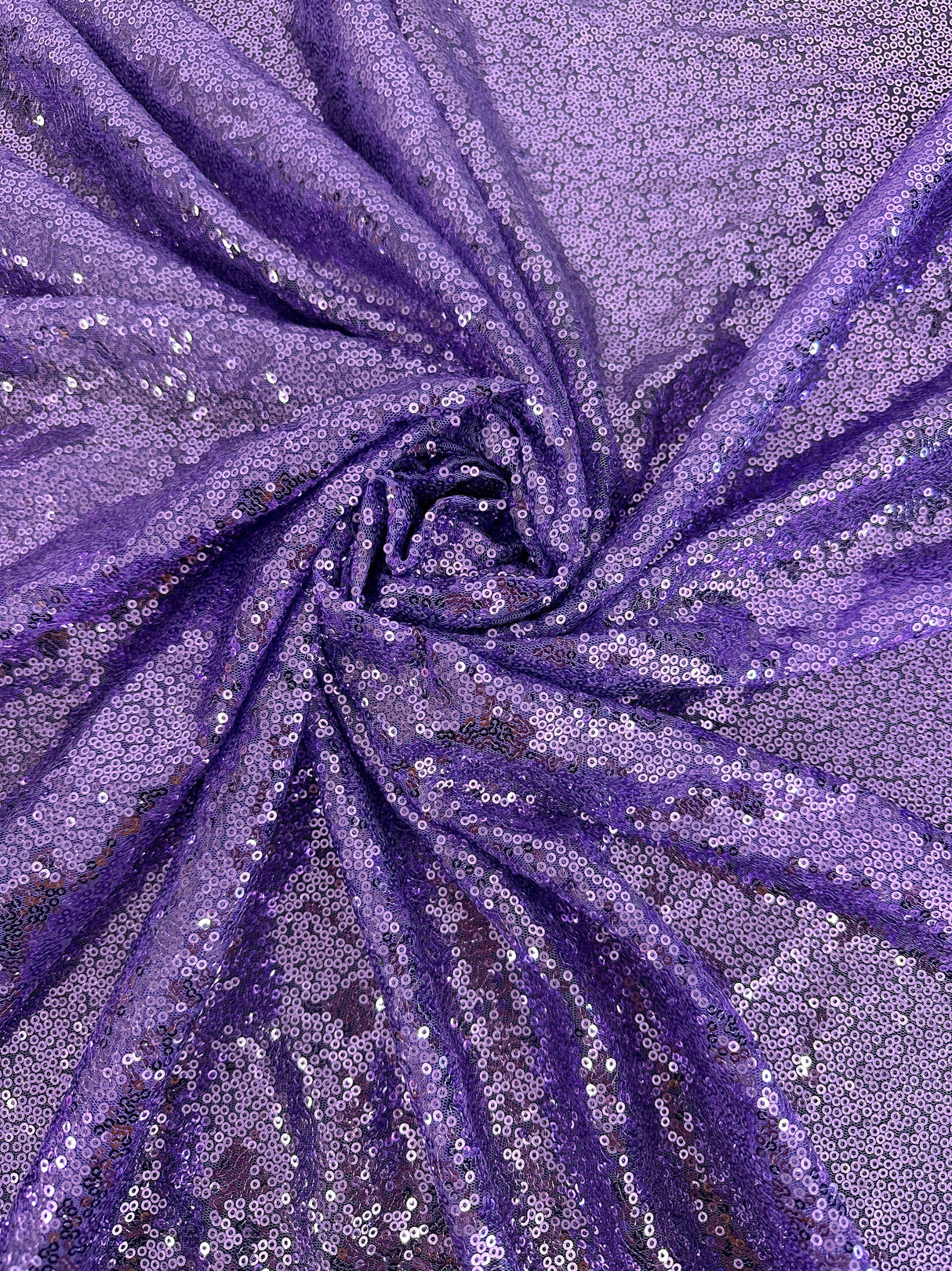 Stretch Sequin on Mesh Lavender