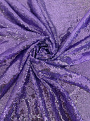 Stretch Sequin on Mesh Lavender