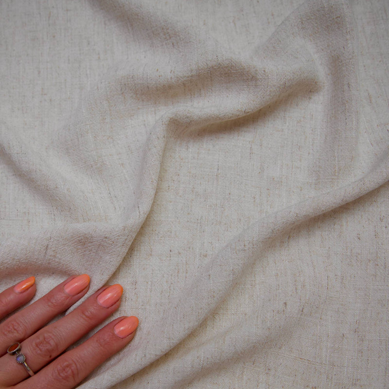 Washed Linen Rayon Blend Oatmeal