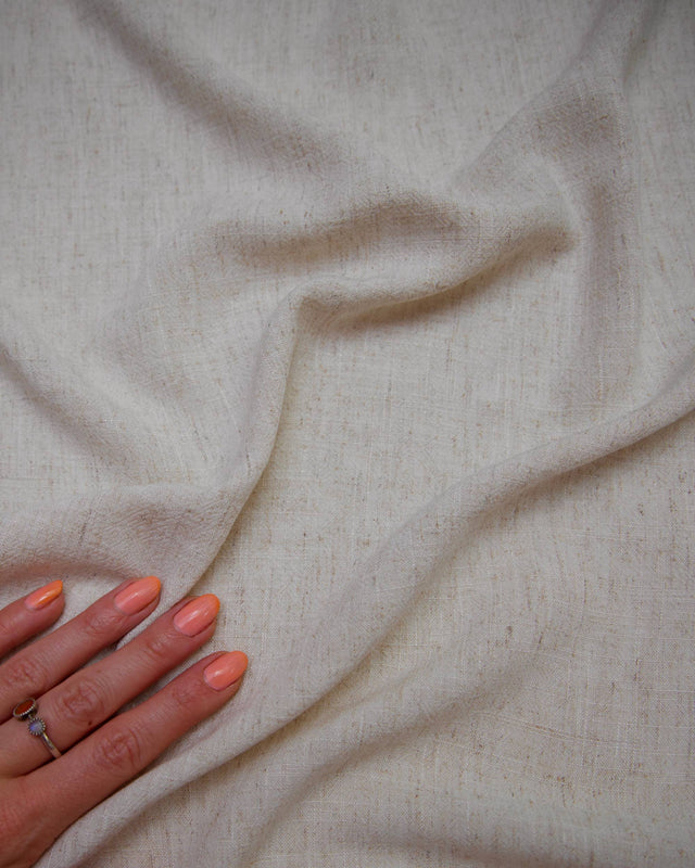 Washed Linen Rayon Blend Oatmeal