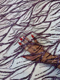 Beaded Sequin Lace on Mesh Lavender
