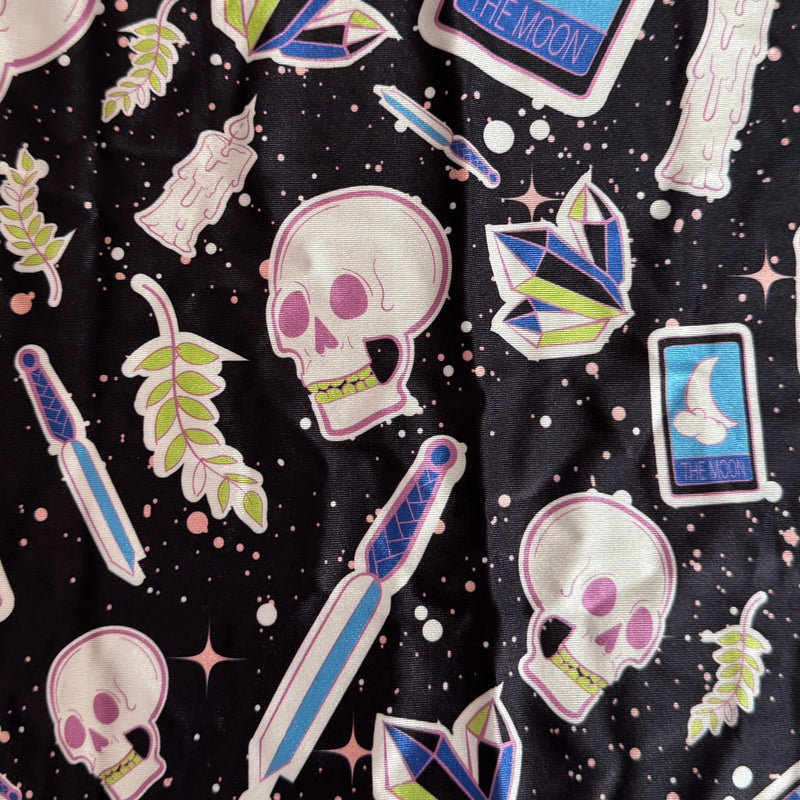 Printed Nylon Spandex Skull Tarot
