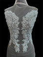 Silver Rhinestone Bodice Applique