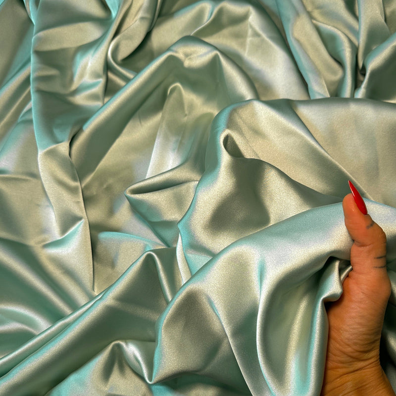 Stretch Crepe Back Satin Mint