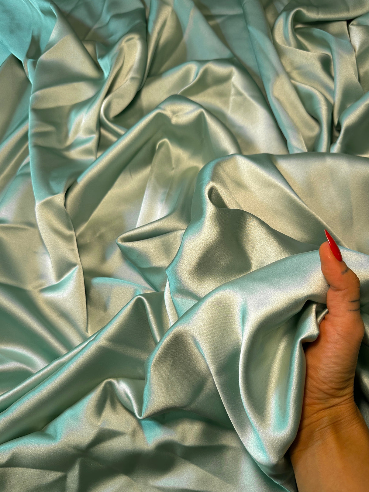 Stretch Crepe Back Satin Mint