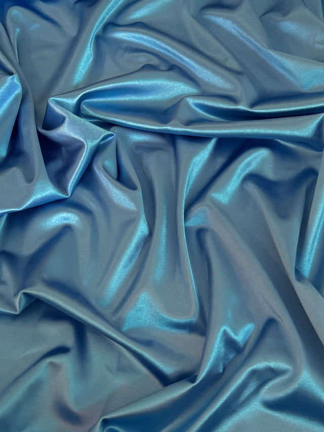 Shiny Nylon Spandex Slate Blue