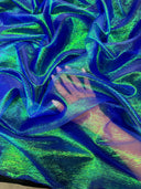 Iridescent Crushed Organza Blue