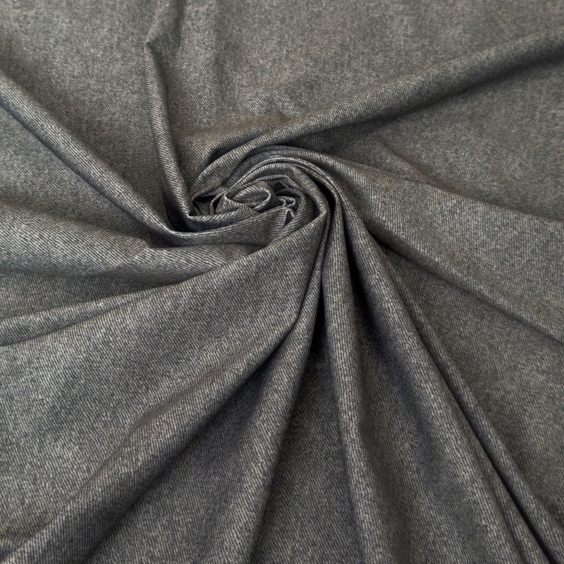 Printed Nylon Spandex Gray Twill Pattern