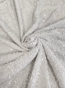 Sequin Velvet White
