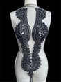 Black Rhinestone Bodice Appliqué
