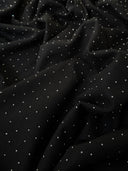 Rhinestone Beaded Knit Black