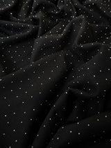 Rhinestone Beaded Knit Black