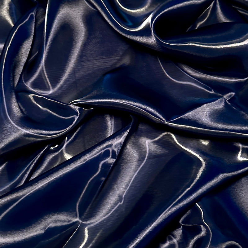 Liquid Shimmery Organza Navy Blue