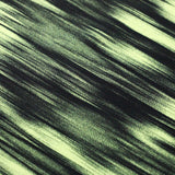 Kismet Nylon Spandex Fabric - Brazilian Print, Black Background, Striped Pattern, 58/60" Width (1 Yard)