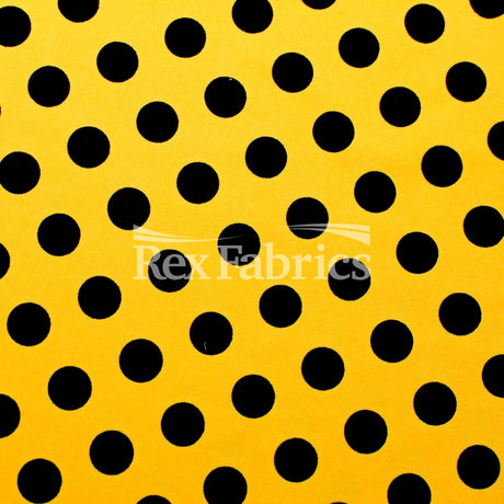 E-Z Dots Matte Nylon Spandex Fabric - Multicolor Polka Dots, 58/60" Width (1 Yard)