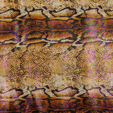 Mamba Foil Printed Polyester Spandex Fabric - Holographic Foil Print, 4-Way Stretch, 54" Width (1 Yard)