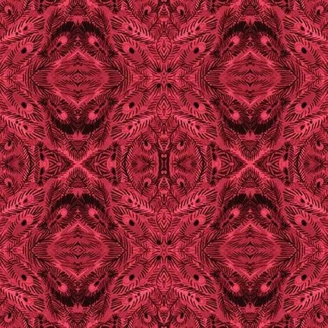 Cotton Print Mandalay Crimson Affinity 44/45 Fabric