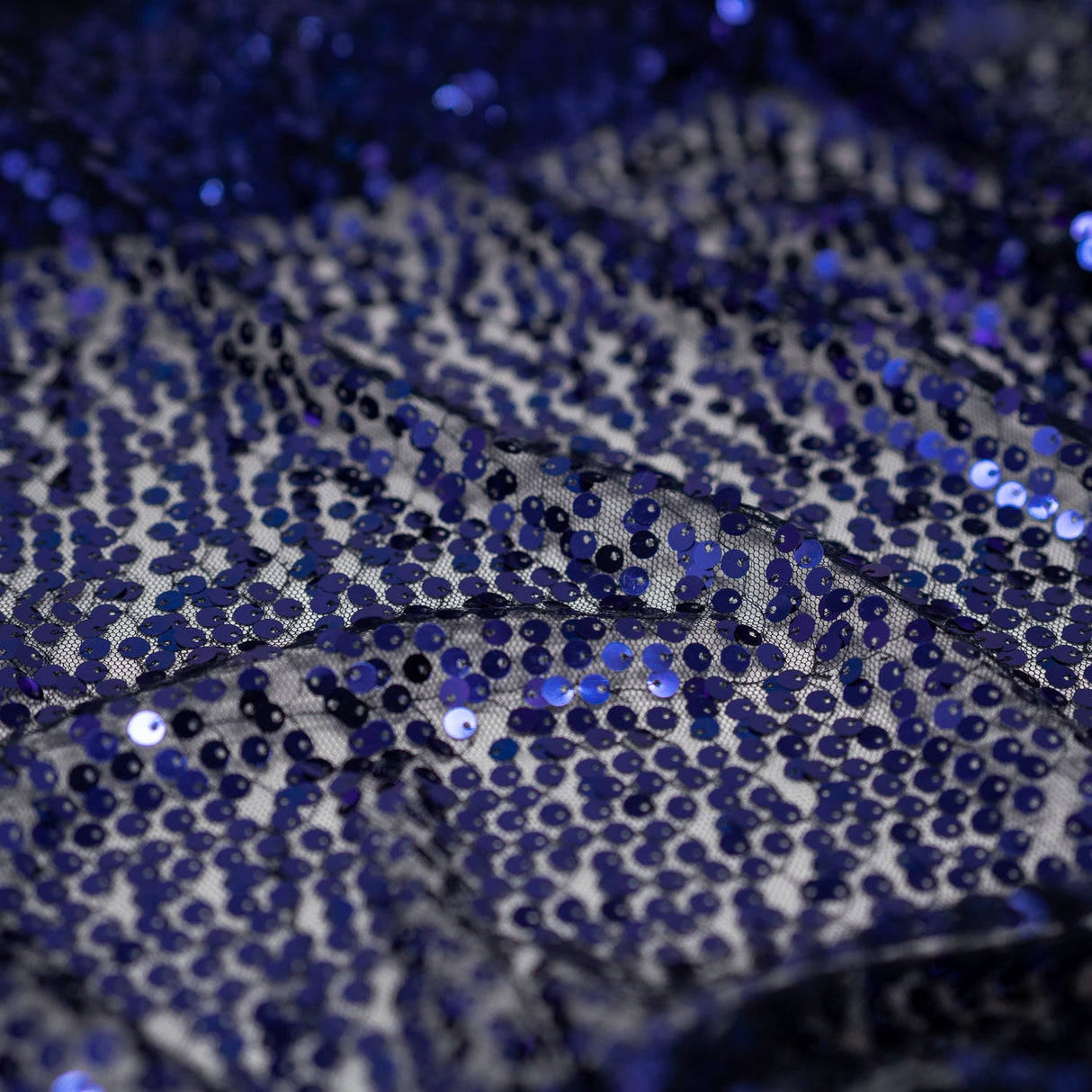 Mandy Mesh Sequin Polyester Spandex Fabric - Sequin Embroidered Mesh, 58/56" Cut Width, 50" Usable Width (1 Yard)