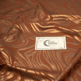 Marble Foil Printed Nylon Spandex Superflex Fabric - Marble Foil Print, 55/56" Width (1 Yard)