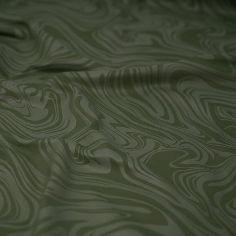 Foil Printed Nylon Spandex Marble Fabric