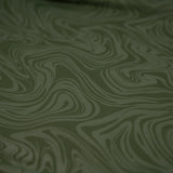 Marble Foil Printed Nylon Spandex Superflex Fabric - Metallic Marble Print, 55/56" Width, 345 GSM (1 Yard)