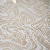 Marble Foil Printed Nylon Spandex Superflex Fabric - Marble Foil Print, 55/56" Width (1 Yard)