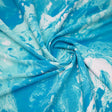 Ribbed Spandex Marble Print Fabric