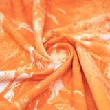 Ribbed Spandex Marble Print Fabric