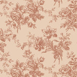 Quilting Cotton Marcella Toile R1505 LT Rose Marcus Fabrics