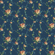 Quilting Cotton Marcella Dark Blue Trellis Marcus Fabrics