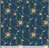 Quilting Cotton Marcella Dark Blue Trellis Marcus Fabrics