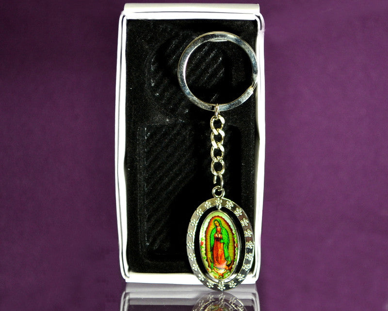 Rotatable Guadalupe Keychain - Pack of 12