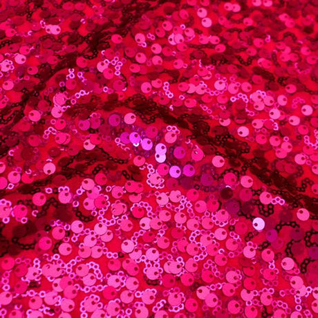 Marilyn Stretch Mesh Sequin Nylon Spandex Fabric - Embroidered Sequin Mesh, 56/58" Width, 215 GSM (1 Yard)