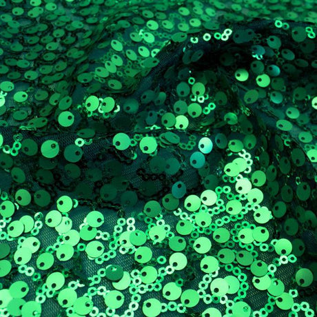 Marilyn Stretch Mesh Sequin Nylon Spandex Fabric - Embroidered Sequin Mesh, 56/58" Width, 215 GSM (1 Yard)