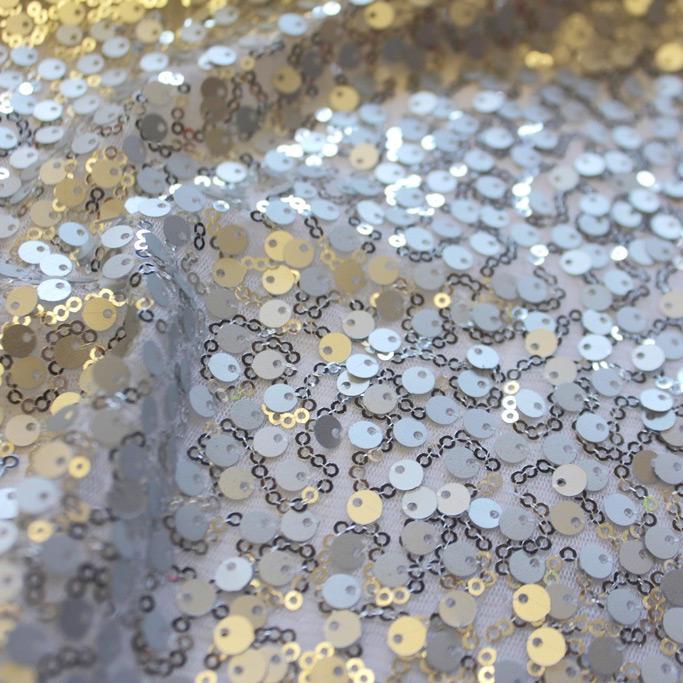 Stretch Mesh Sequin Fabric