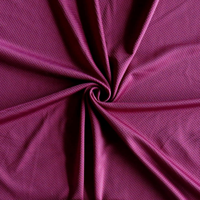 Athletic Dri-Fit Poly Spandex Tricot Fabric - Team Maroon Diamond