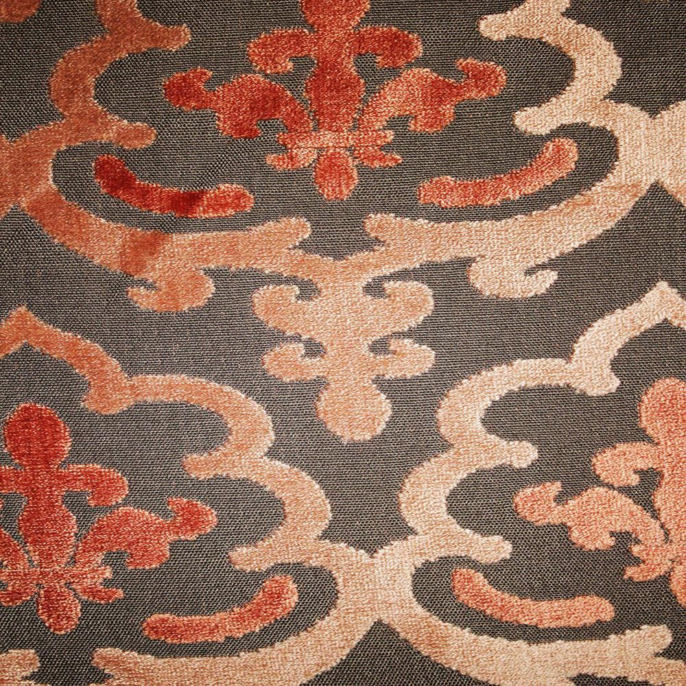 Cut Velvet Upholstery Fabric Morocco Damask