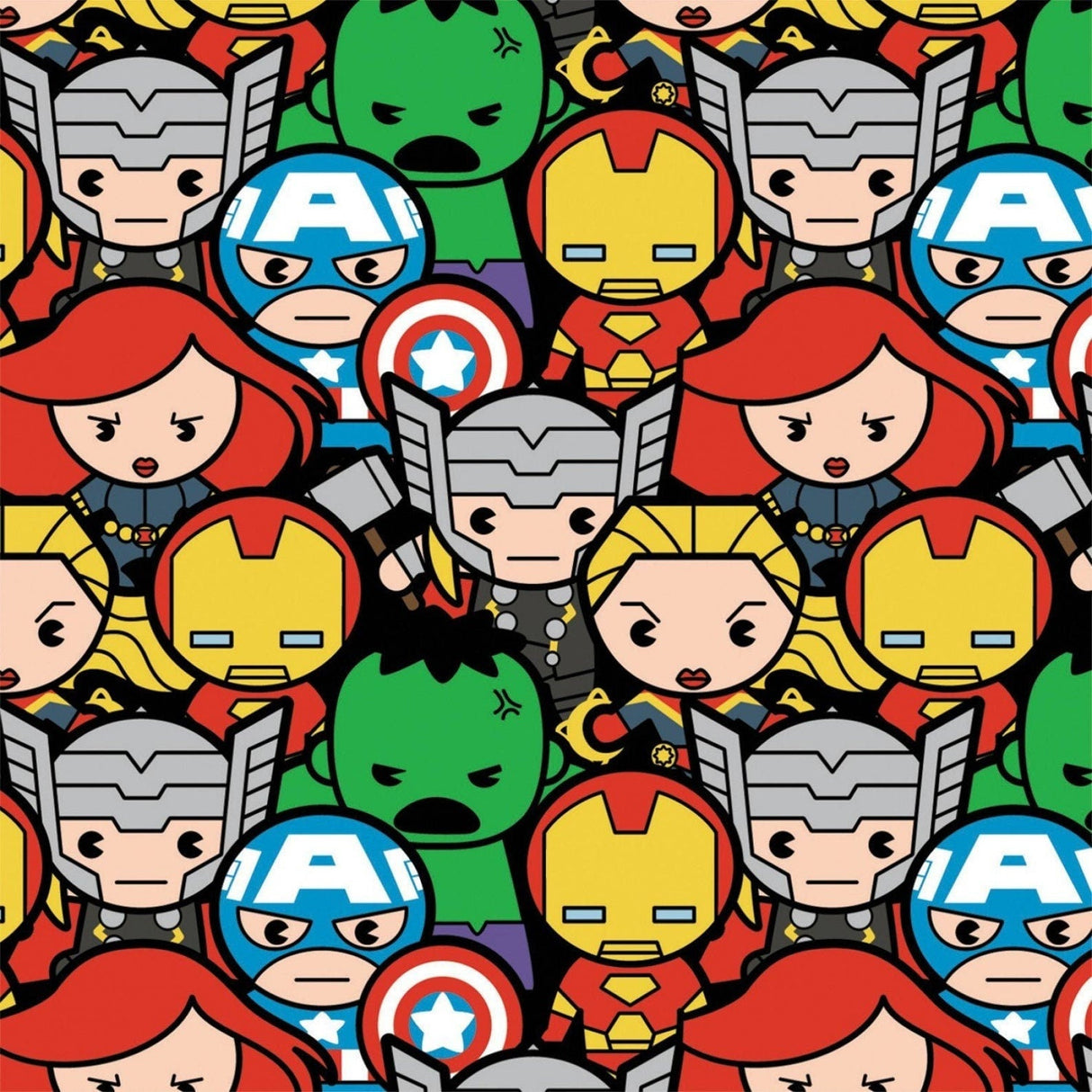 Quilting Cotton Marvel Comics Avengers Kawaii Characters