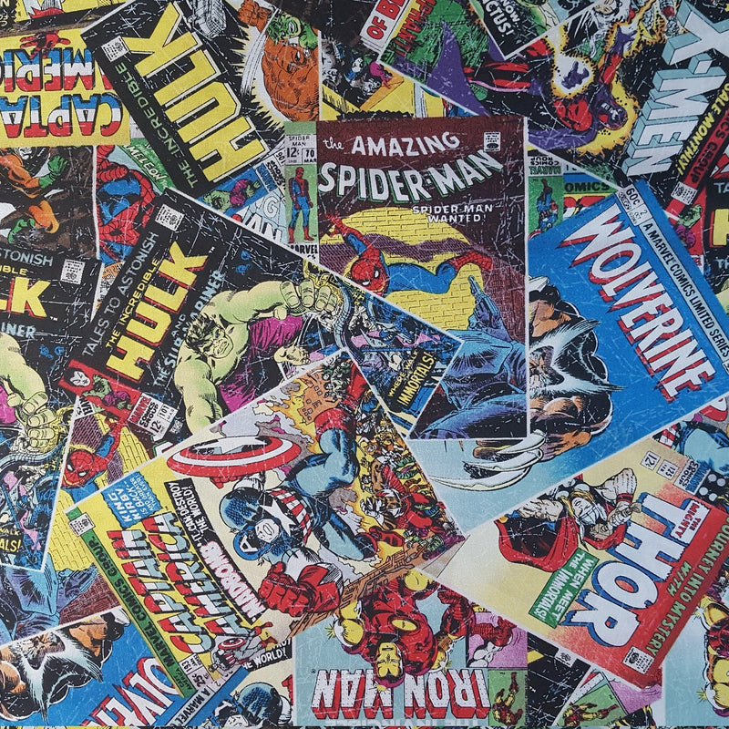 Quilting Cotton Marvel Comics Retro Comic