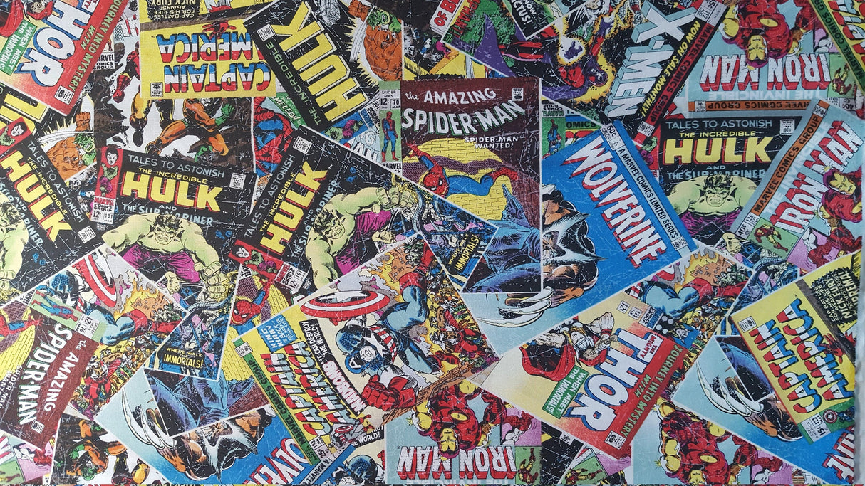 Quilting Cotton Marvel Comics Retro Comic