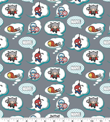 Quilting Cotton Marvel Kawaii Baby In Flight