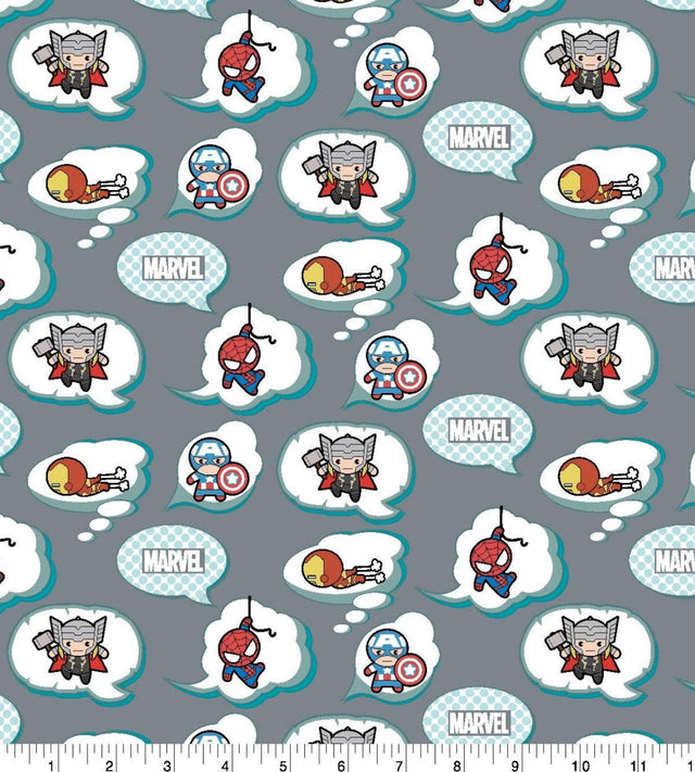 Quilting Cotton Marvel Kawaii Baby In Flight