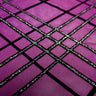 Glitter Stretch Mesh Black Plaid