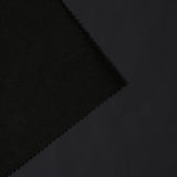 Matte Brushed Vinyl Polyester Spandex Fabric - Black, Matte Exterior, Brushed Interior, 55" Width, 210 GSM (1 Yard)