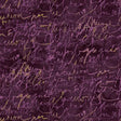 Cotton Print Mauve Fluidity Script Fabric