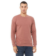 Bella Canvas 3945 Cotton Polyester Fabric - Mauve, Unisex Pullover Crewneck Sweatshirt, Fleece (1 Piece)
