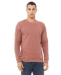 Bella Canvas 3945 Cotton Polyester Fabric - Mauve, Unisex Pullover Crewneck Sweatshirt, Fleece (1 Piece)